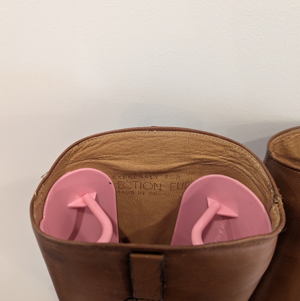 Vintage Brown Heeled Boots - Picture 6 of 11